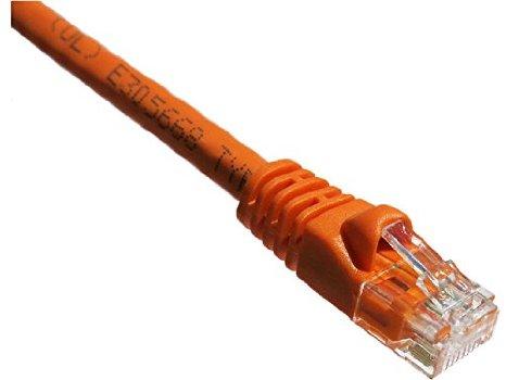 Axiom 100ft Cat5e 350mhz Patch Cable Molded Boot (orange)