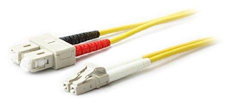 Add-on This Is A 1m Lc (male) To Sc (male) Yellow Duplex Riser-rated Fiber Patch Cable.