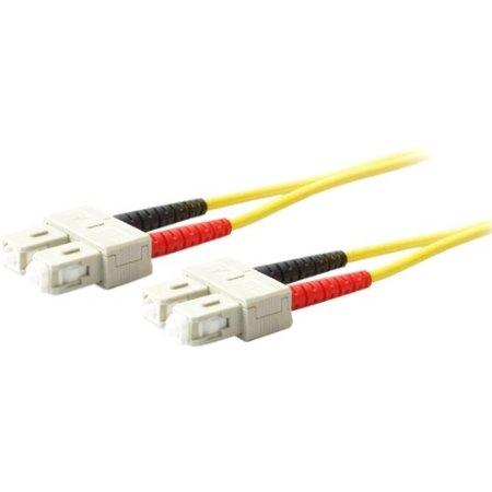 Add-on This Is A 1m Sc (male) To Sc (male) Yellow Duplex Riser-rated Fiber Patch Cable.