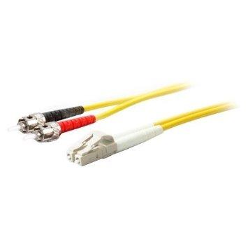 Add-on This Is A 3m Lc (male) To St (male) Yellow Duplex Riser-rated Fiber Patch Cable.