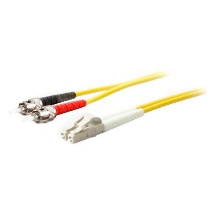 Add-on This Is A 5m Lc (male) To St (male) Yellow Duplex Riser-rated Fiber Patch Cable.