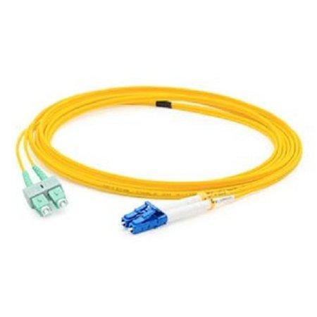 Add-on This Is A 5m Angled Sc (male) To Lc (male) Yellow Duplex Riser-rated Fiber Patch