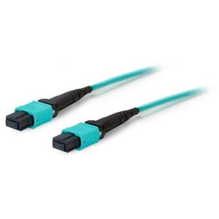 Add-on This Is A 1m Mpo (male) To Mpo (male) 12-strand Aqua Crossover Riser-rated Fiber