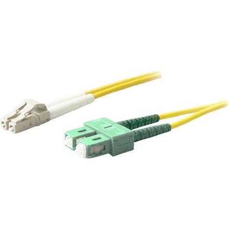 Add-on This Is A 20m Lc (male) To Sc (male) Yellow Duplex Riser-rated Fiber Patch Cable