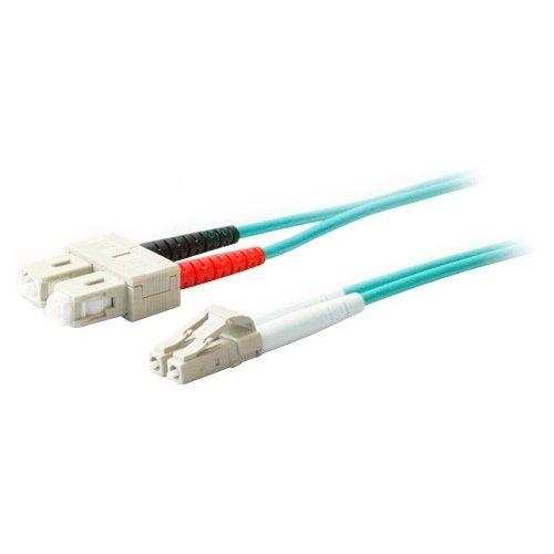 Add-on This Is A 6m Lc (male) To Sc (male) Aqua Duplex Riser-rated Fiber Patch Cable. A