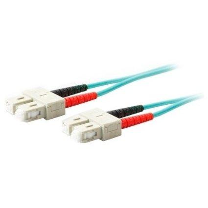 Add-on This Is A 2m Sc (male) To Sc (male) Aqua Duplex Riser-rated Fiber Patch Cable. A