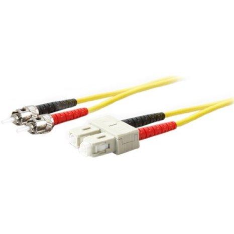 Add-on This Is A 10m Sc (male) To St (male) Yellow Duplex Riser-rated Fiber Patch Cable