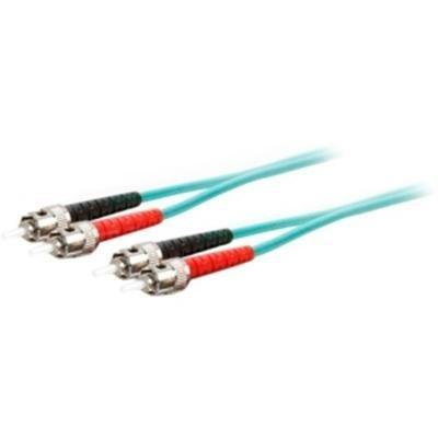 Add-on This Is A 5m St (male) To St (male) Aqua Duplex Riser-rated Fiber Patch Cable. A