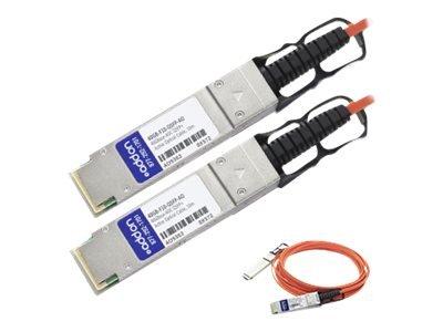 Add-on Addon Enterasys 40gb-f10-qsfp Compatible Taa Compliant 40gbase-aoc Qsfp+ To Qsfp