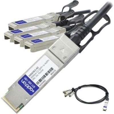 Add-on Addon Intel X4dacbl5 Compatible Taa Compliant 40gbase-cu Qsfp+ To 4xsfp+ Direct