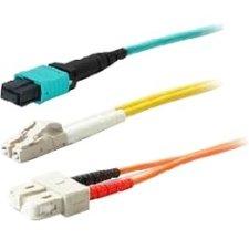 Add-on This Is A 6m Lc (male) To St (male) Aqua Duplex Riser-rated Fiber Patch Cable. A