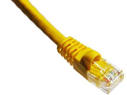 Axiom 7ft Cat6 550mhz Patch Cable Molded Boot (yellow) - Taa Compliant