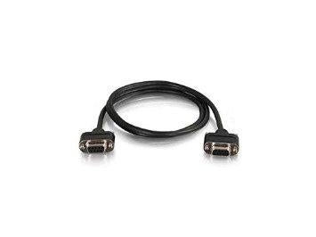 C2g 15ft Serial Rs232 Db9 Null Modem Cable With Low Profile Connectors F/f - In-wall