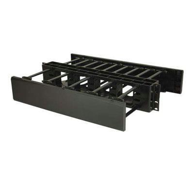 Legrand 2u Double-sided Horizontal Cable Management Panel, Manages Cable Within A Rack O