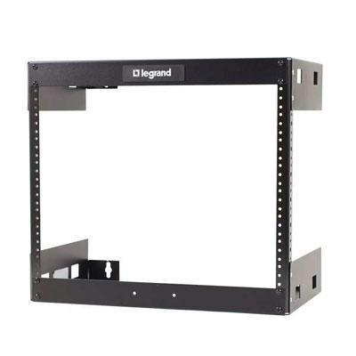 Legrand 8u Wall Mount Open Frame Rack - 12in Deep