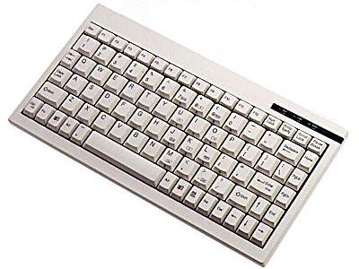 Adesso Ack-595 - Mini Keyboard With Embedded Numeric Keypad (ps/2, White)