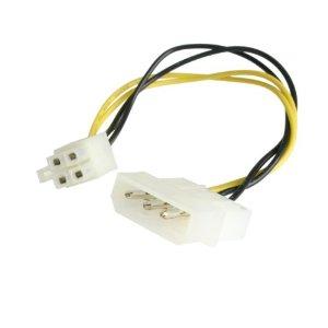 Startech Convert An Lp4 Female Connector To A P4 Male Connector - Molex To 4 Pin Atx - Mo