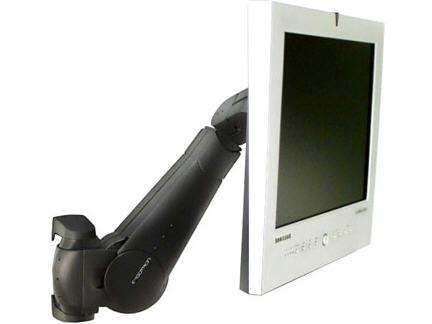 Ergotron 400 Series Wall Mount Lcd Arm (black).carries An Lcd Through A Vertical