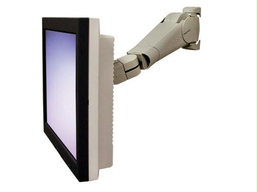 Ergotron 400 Series Wall Mount Lcd Arm (grey).carries An Lcd Through A Vertical