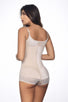 Megane Open Bust Bodysuit w/ Lace Trim