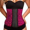 Latex Sport Workout Waist Cincher Corset Animal Print