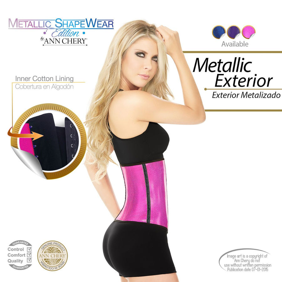 Metallic Latex Shapewear 2 Hooks