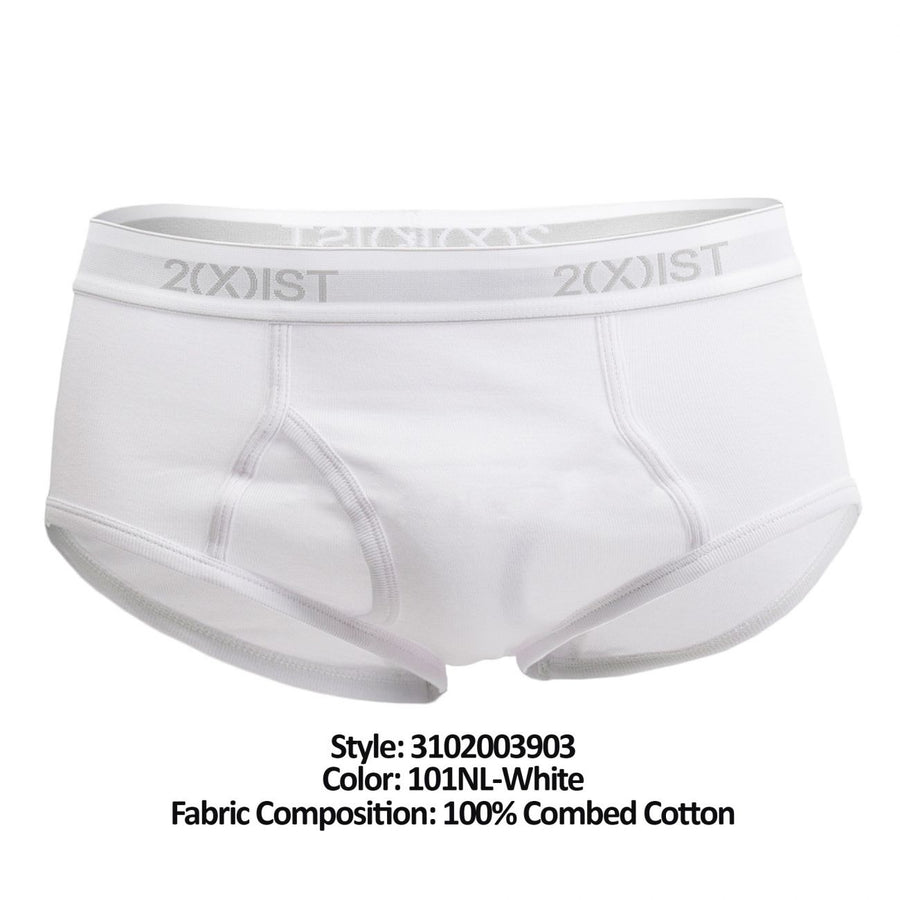 Cotton 3PK Fly-Front Briefs