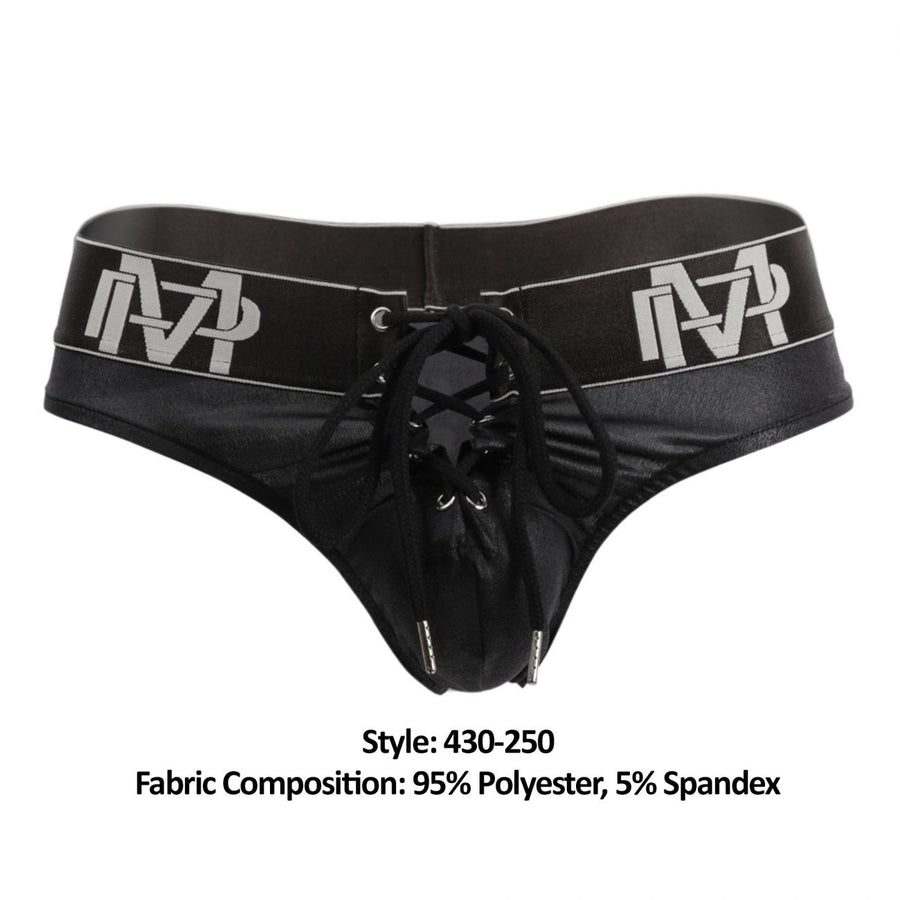 Black Ice Lace Up Thongs