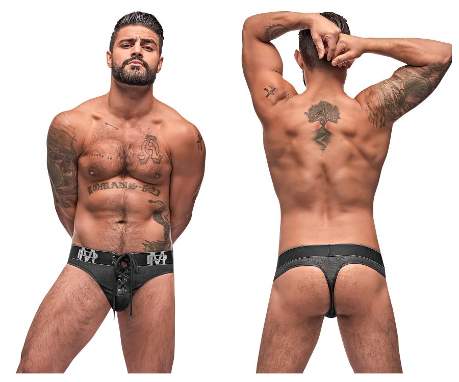 Black Ice Lace Up Thongs