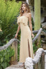 Removable and Adjustable Straps Long Dress