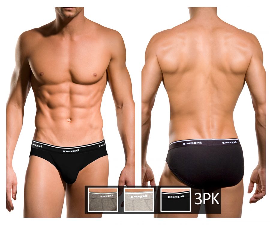 3PK 1X1 Rib Low Rise Brief