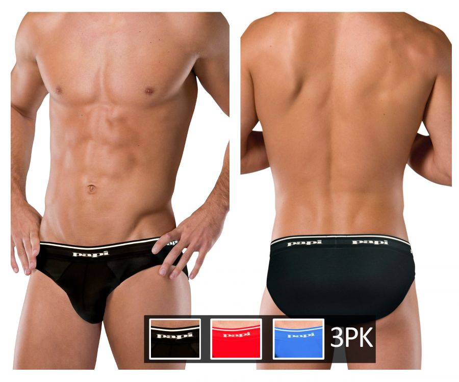 3PK 1X1 Rib Low Rise Brief