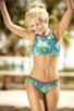 Rainforest Print Two Piece Swimsuit