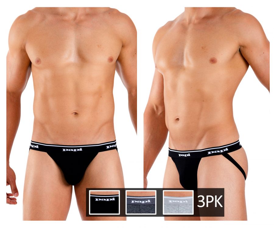 3PK 1X1 Rib Jockstrap