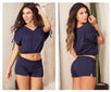 Two Piece Pajamas Set. Top and Shorts