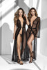 Long Lace Robe With Matching G-String