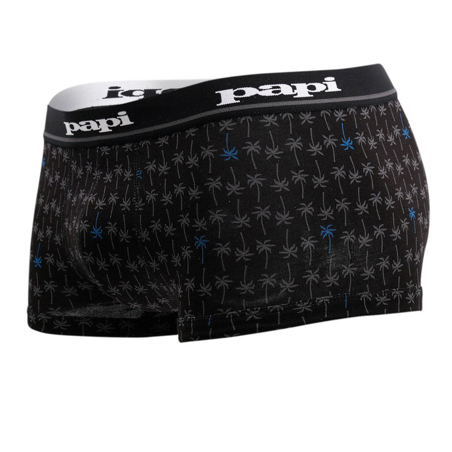 3PK Palm Print and Solid Brazilian Trunks