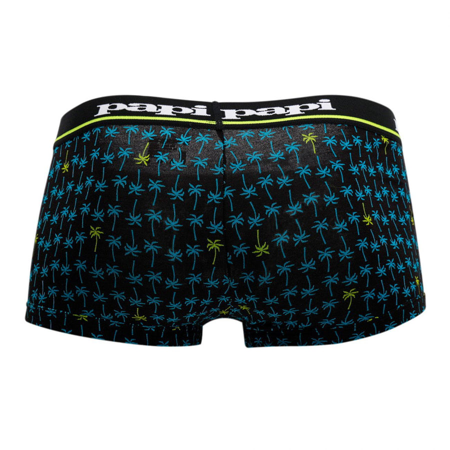 3PK Palm Print and Solid Brazilian Trunks