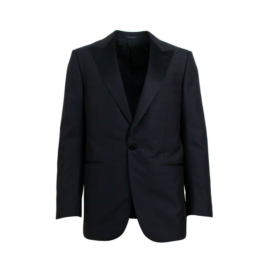 ERMENGILDO ZEGNA SU MISURA Wool One Button Tuxedo - Blue