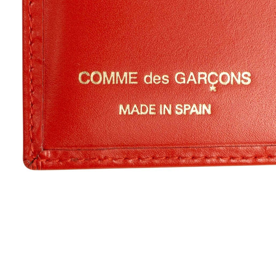 Leather Cardholder Wallet - Orange