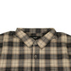 Laced Plaid Button Down Shirt - White/Blue