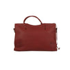 Leather Blackout City Shoulder Bag - Red