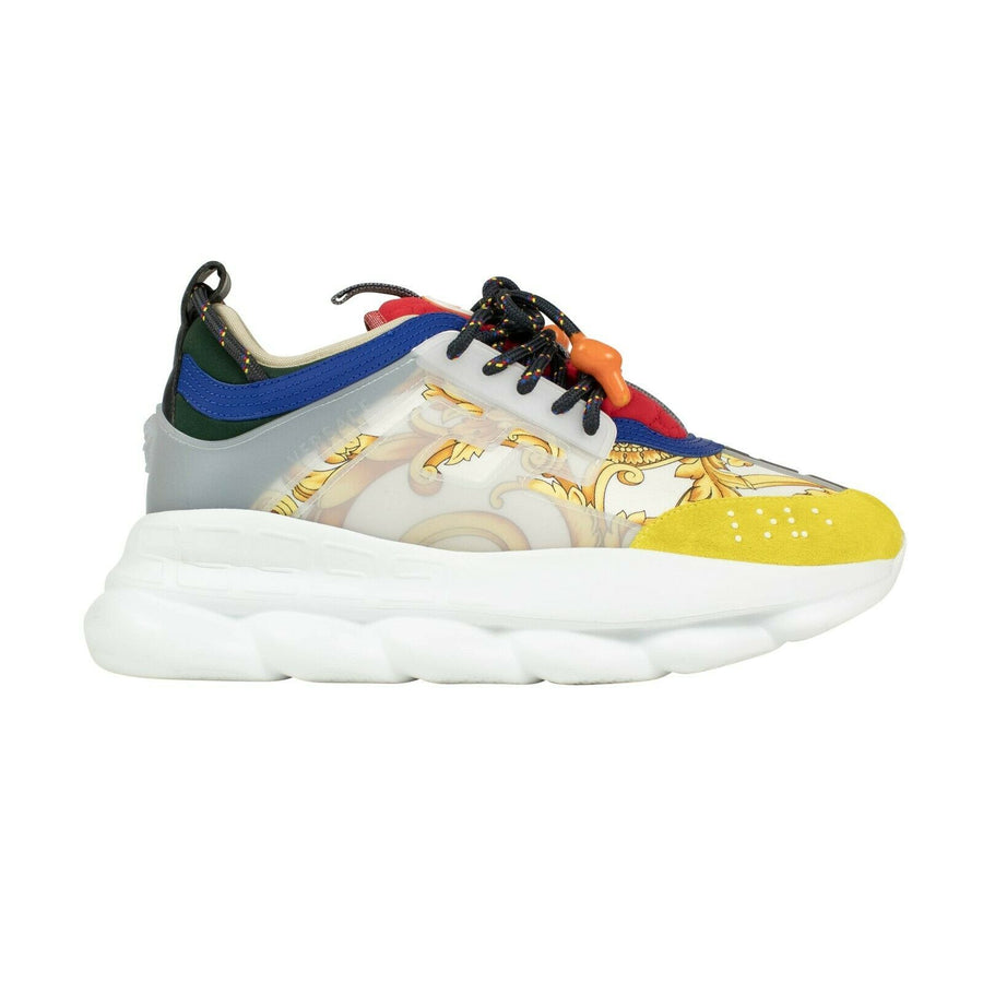 Men's Rubber And Suede Chain Reaction Sneakers - Yellow Multi