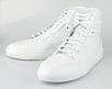 Leather High-Top Sneakers - White