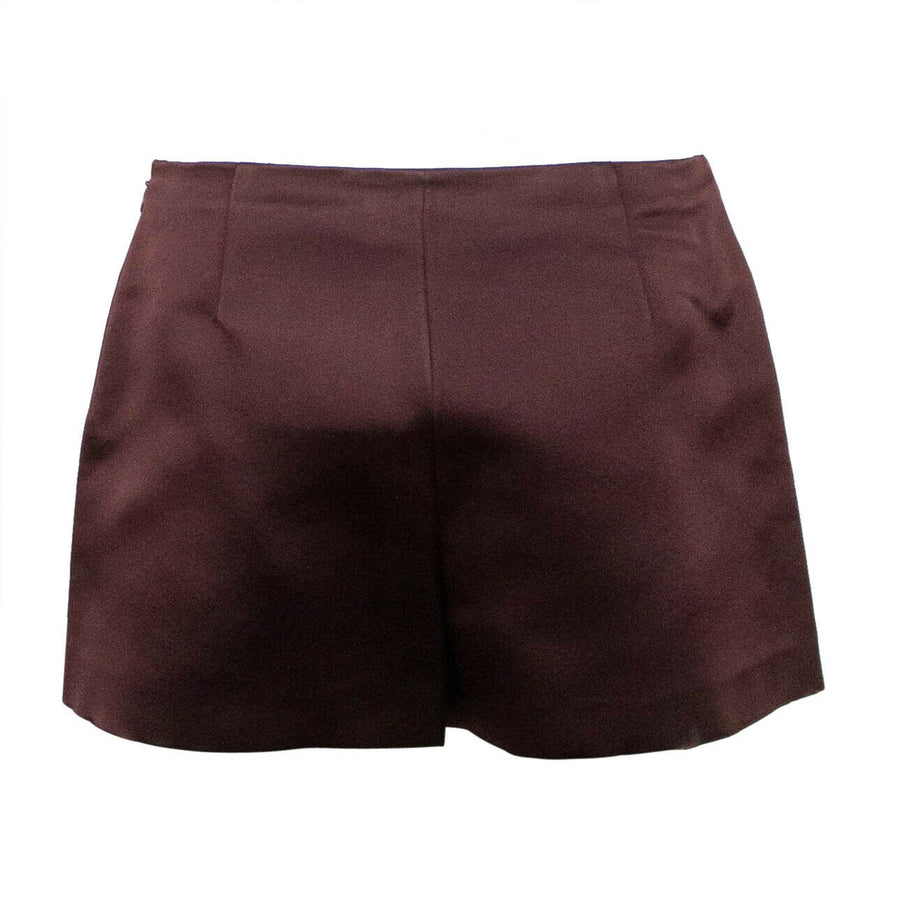 Silk Shorts - Burgundy