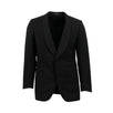 Wool Blend One Button Tuxedo - Black