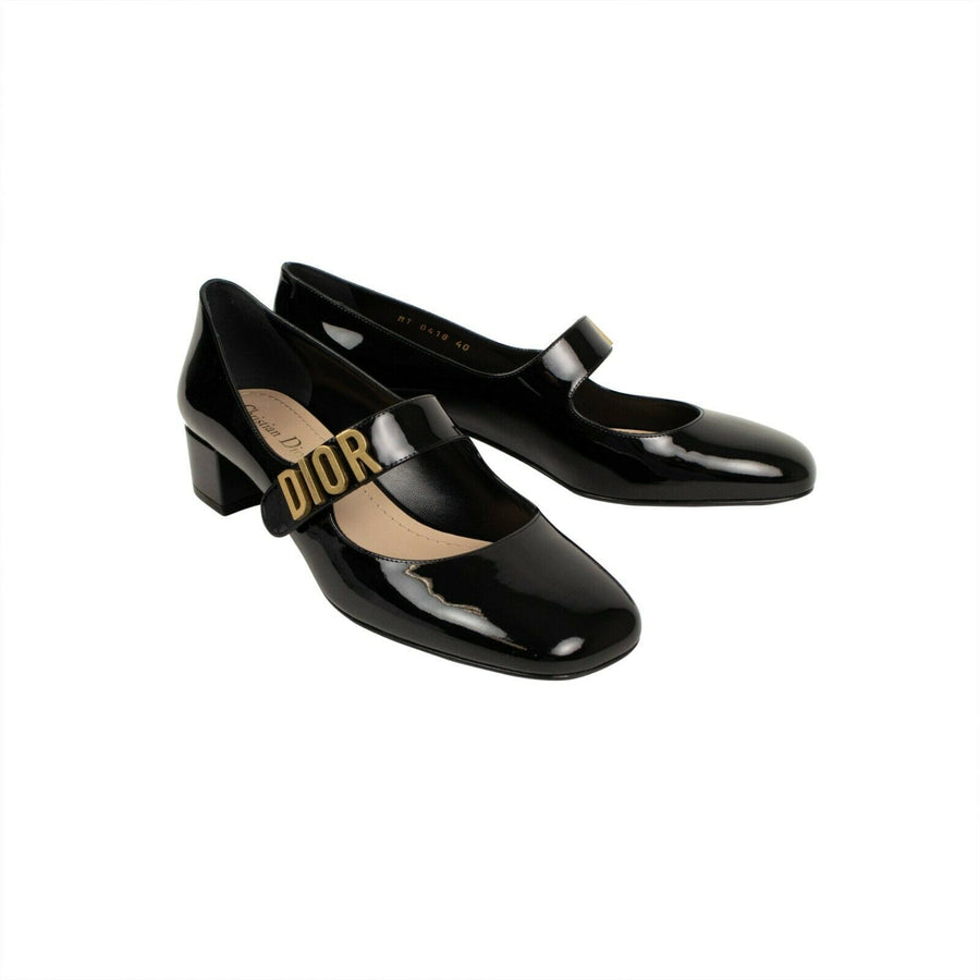 Patent Leather Baby D Ballet Pumps - Black