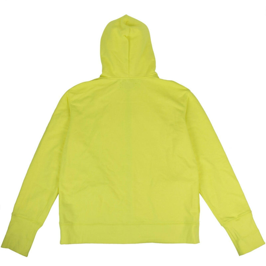 Oversized Zip-Up Hoodie - Neon Yellow