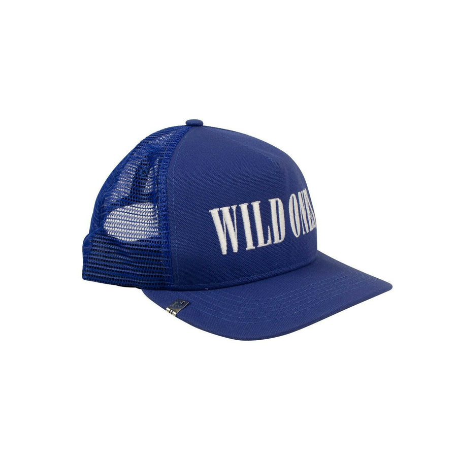 Canvas 'Wild Ones Trucker' Baseball Cap - Blue