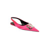 BB Satin Slingback Ballerina Flats - Neon Pink